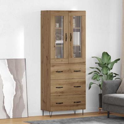 Hoge kast Artisan Eiken 69,5 x 34 x 180 cm Bewerkt hout