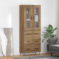 Hoge kast Artisan Eiken 69,5 x 34 x 180 cm Bewerkt hout - thumbnail