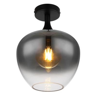 Globo Zwarte plafondlampMaxy enkel Ø 24cm - 15548D