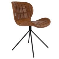 Zuiver Eetkamerstoel 'OMG' PU, kleur Camel - thumbnail