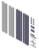 Complete Set Universele Muursteunen 85cm - thumbnail