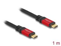 DeLOCK 80090 USB-kabel 1 m USB 3.2 Gen 1 (3.1 Gen 1) USB C Zwart, Rood - thumbnail