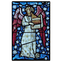 Raamtransfer Muziekengel Sint Peter en Paul Kerk - thumbnail