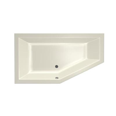 Xenz Society Hoekbad - 160x90x53 - afvoer Midden - Links - acryl - pergamon 6881-02