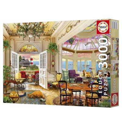 Puzzel - EDUCA - Leven aan zee - 3000 stukjes - 120x85 cm - Voor volwassenen vanaf 15 jaar