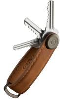 Orbitkey Crazy Horse Leather Key Organiser chestnut brown - thumbnail