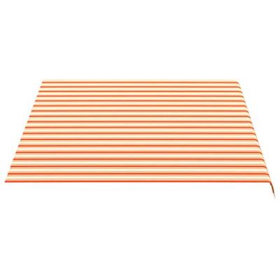 VidaXL Vervangingsdoek voor luifel 4x3 m geel en oranje