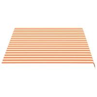 VidaXL Vervangingsdoek voor luifel 4x3 m geel en oranje - thumbnail