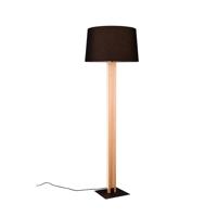 Trio VloerlampRahul design zwart met hout - 447610232 - thumbnail