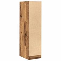 Apothekerskast 30x41x118 cm bewerkt hout oud houtkleurig - thumbnail