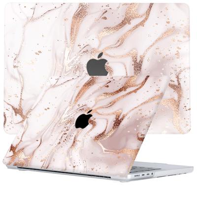 Lunso MacBook Pro 16 inch (2021-2024) cover hoes - case - Marble Vera