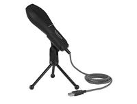 DeLOCK usb condenser microfoon (zwart, met tafel standaard) - thumbnail