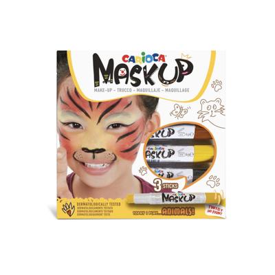 Carioca maquillagestiften Mask Up Animals, doos met 3 stiften Carioca maquillagestiften Mask Up Animals, doos met 3 stiften