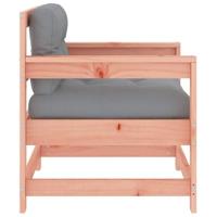 Tuinstoelen 2 st met kussens massief douglashout - thumbnail