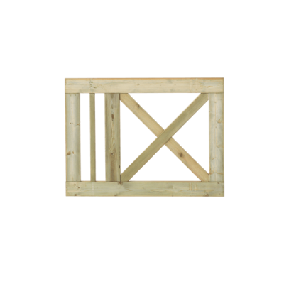 Tuinhek - Poort Met Kruis Slot 100 x 75 CM