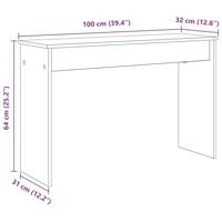 Keyboardstand Sonoma Eiken 100 x 32 x 64 cm Bewerkt hout - thumbnail