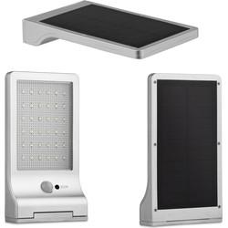 LED Lovers Kansas Solar Flat Light - Met Bewegingssensor - IP44 - Zilver