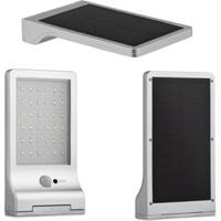 LED Lovers Kansas Solar Flat Light - Met Bewegingssensor - IP44 - Zilver - thumbnail