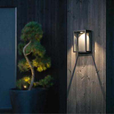 SG Fagernes 280lm Zwart 2700K design wandarmatuur dimbaar 20 cm breed hoog 28cm 12.5 cm diep