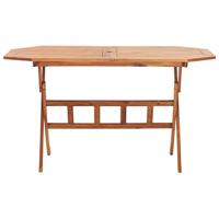 Tuintafel inklapbaar 135x85x75 cm massief acaciahout - thumbnail