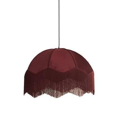 Light & Living Hanglamp 'Malacia' Velvet, 50cm, kleur Bordeaux