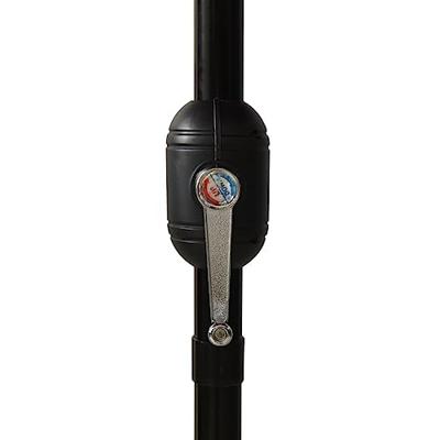 Parasol 3-laags met aluminium paal 3 m zwart Parasol 3-laags met aluminium paal 3 m zwart