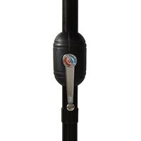 Parasol 3-laags met aluminium paal 3 m zwart - thumbnail