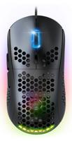 Pro M4: Ultra Light USB-bekabelde muis: resolutie 12800 dpi, 6 programmeerbare toetsen (Huano-schakelaars) versnelling 20 G, snelheid 60 IPS, frequentie 1000 Hz, ultralicht, 67,5 gram (zwart) - thumbnail