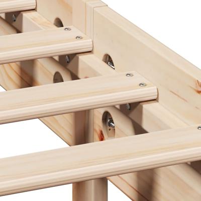 Bedframe zonder matras massief grenenhout 120x200 cm