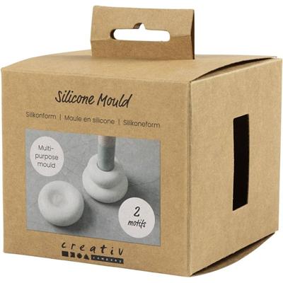 Creativ Company Siliconen vormen, donutvormige kandelaars, h: 2+3,8 cm, d 6+6,2 cm, mat transparant, 1 stuk/ 1 doos Creativ Company Siliconen vormen, donutvormige kandelaars, h: 2+3,8 cm, d 6+6,2 cm, mat transparant, 1 stuk/ 1 doos