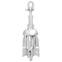 VidaXL Anker met touw inklapbaar 0,7 kg thermisch verzinkt gietijzer - thumbnail