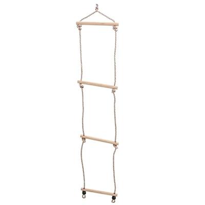 Schommelzitje met touwladder polyetheen blauw Schommelzitje met touwladder polyetheen blauw