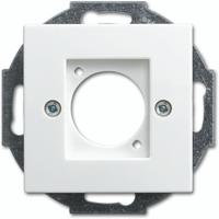 Busch-Jaeger 2CKA001724A4340 XLR-doos Afdekking Wit, Zuiver wit (RAL 9010) 1 stuk(s) - thumbnail