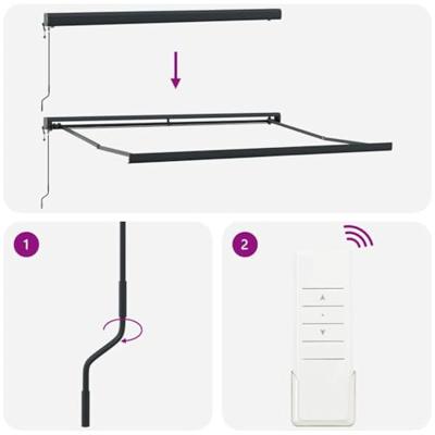 Luifel automatisch uittrekbaar 300x250 cm bruin