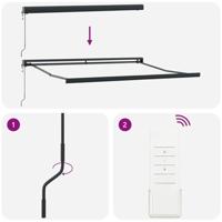 Luifel automatisch uittrekbaar 300x250 cm bruin - thumbnail