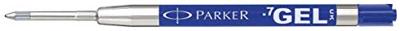 Gelschrijvervulling Parker Quink medium blauw blister à 1 stuk