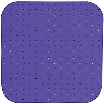 MSV Douche|bad anti-slip mat badkamer - rubber - paars - 54 x 54 cm