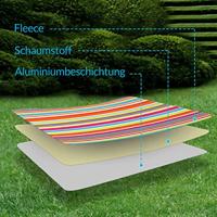 Picknickdeken met handvat - warmte-isolerend & waterdicht meer kleurig 150x195 cm - thumbnail