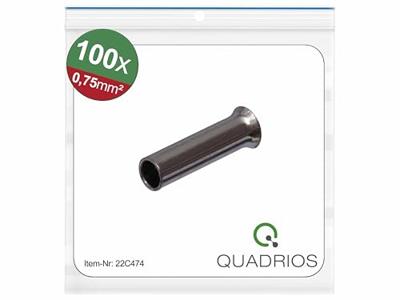 Quadrios 22C474 Adereindhulzen 0.75 mm² Ongeïsoleerd 100 stuk(s) Quadrios 22C474 Adereindhulzen 0.75 mm² Ongeïsoleerd 100 stuk(s)
