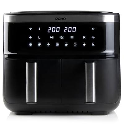 DOMO DO537FR Airfryer 8 l Oververhittingsbeveiliging, Timerfunctie, Met display, Anti-aanbaklaag Zwart - thumbnail