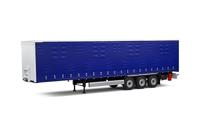 Solido Tarpolin Anhänger blau 1:24 Aanhanger - thumbnail