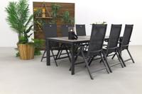 Hartman Napoli/Kings tuinset antraciet - 220x100 cm. - thumbnail