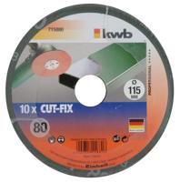 kwb 715880 Schuurpapier voor schotelschuurapparaat Korrelgrootte (num) 80 (Ø) 115 mm 10 stuk(s) - thumbnail