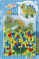 Hama strijkkralenset maxi - dino, 250st. - thumbnail