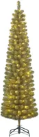 Charlton Pilar kerstboom led groen warm wit 160L tips 362 en timer & dimmer h215xd56 cm Black Box - Black box - thumbnail
