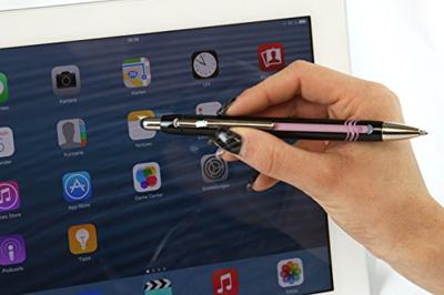 Schneider S-138703 Balpen Epsilon Touch Blauwschrijvend, Huls Zwart/goud Schneider S-138703 Balpen Epsilon Touch Blauwschrijvend, Huls Zwart/goud