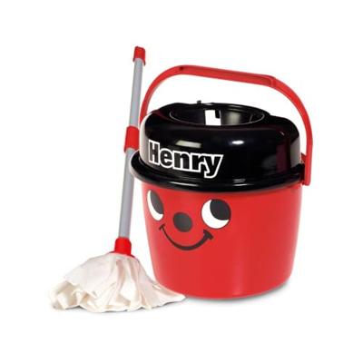 Basic Numatic little helper little henry mop en emmer rood