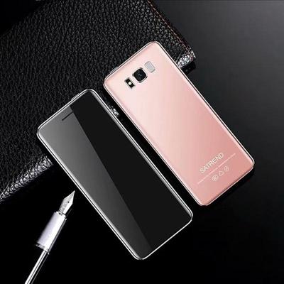 SATREND S10 kaart mobiele telefoon 2 4 inch touchscreen MTK6261D ondersteuning Bluetooth FM GSM Dual SIM (roze)