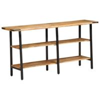 Wandtafel 140x35x70 cm massief mangohout - thumbnail