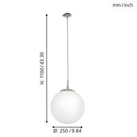 Eglo Design HanglampRondo glas 25cm - 85262 - thumbnail